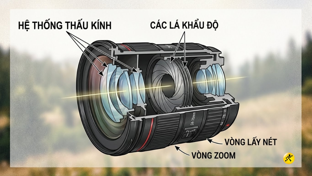 Cấu tạo của một chiếc lens m&aacute;y ảnh