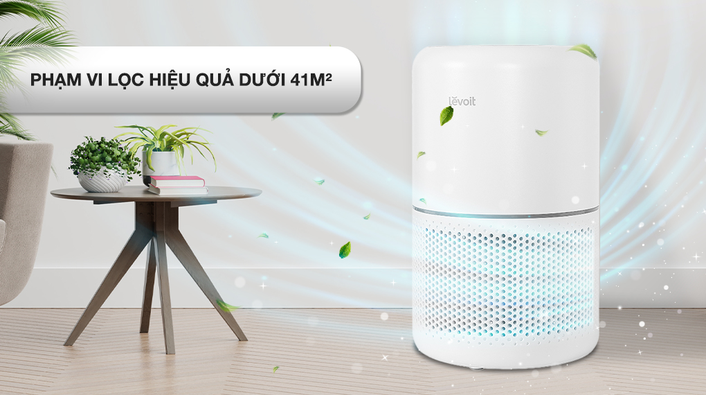 Máy lọc không khí Levoit Core 300s có diện tích dưới 41m2