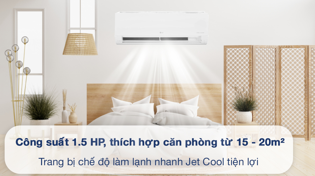 Điều hòa LG Inverter V13WIN1 11000 BTU công suất 1.5 HP làm mát diện rộng cho phòng khách Điều hòa LG Inverter V13WIN1 11000 BTU công suất 1.5 HP làm mát diện rộng cho phòng khách