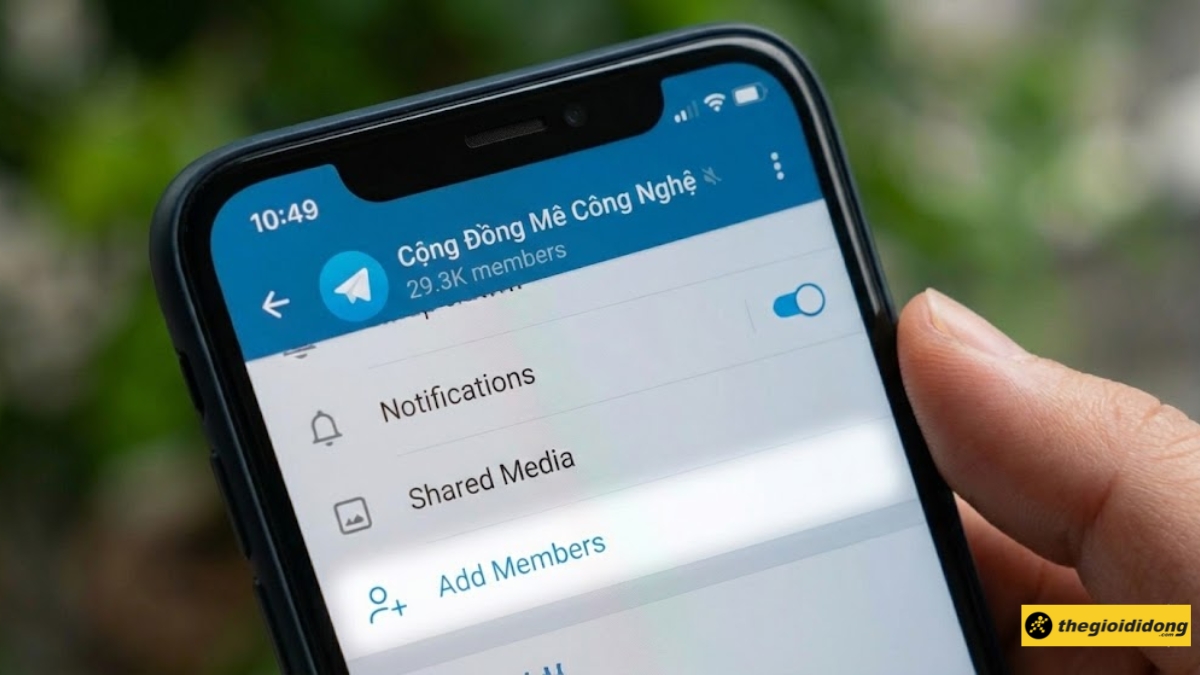 Nhấn vào mục Add Members Nhấn vào mục Add Members