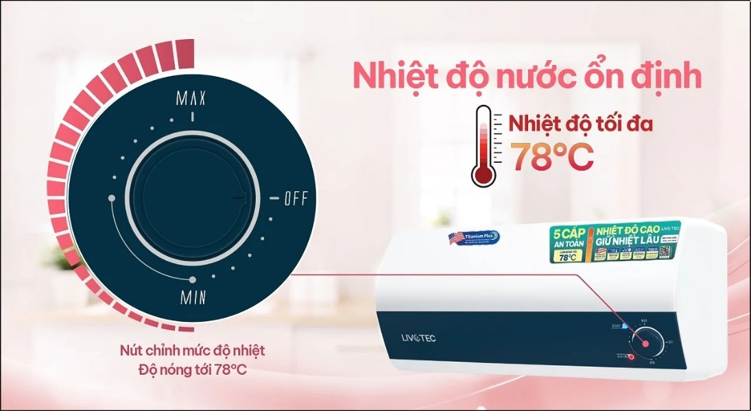Máy nước nóng Livotec sở hữu công nghệ tiết kiệm năng lượng vượt trội nhờ thanh đốt Titan Incoloy 840 cao cấp Máy nước nóng Livotec sở hữu công nghệ tiết kiệm năng lượng vượt trội nhờ thanh đốt Titan Incoloy 840 cao cấp