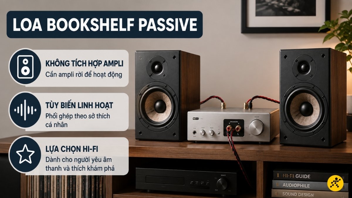 Loa bookshelf Passive Loa bookshelf Passive