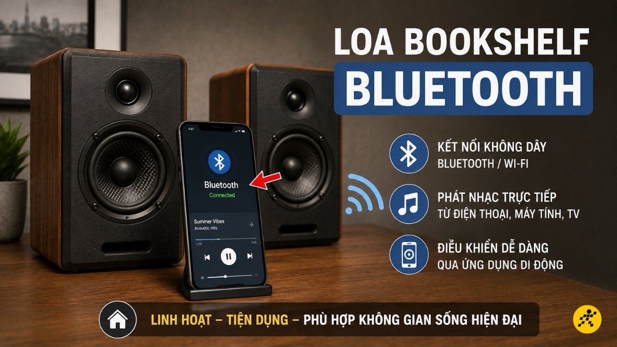 Loa bookshelf Bluetooth Loa bookshelf Bluetooth