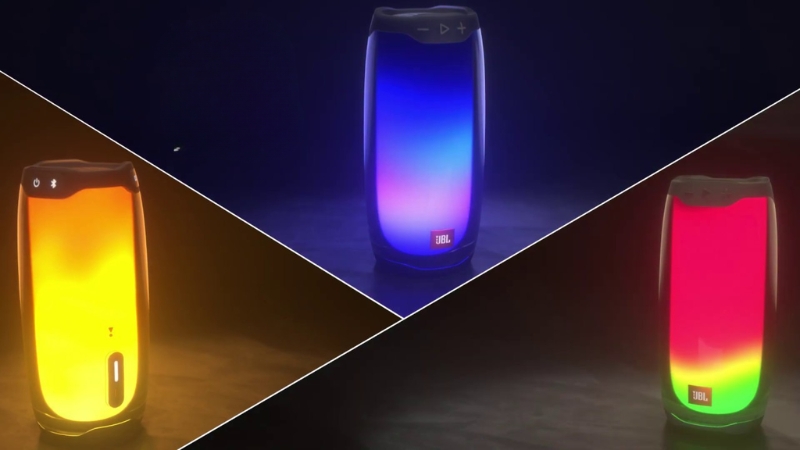 Loa JBL Pulse Series nổi bật với thiết kế trong suốt 