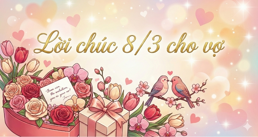Tổng hợp câu chúc 8/3 cho vợ