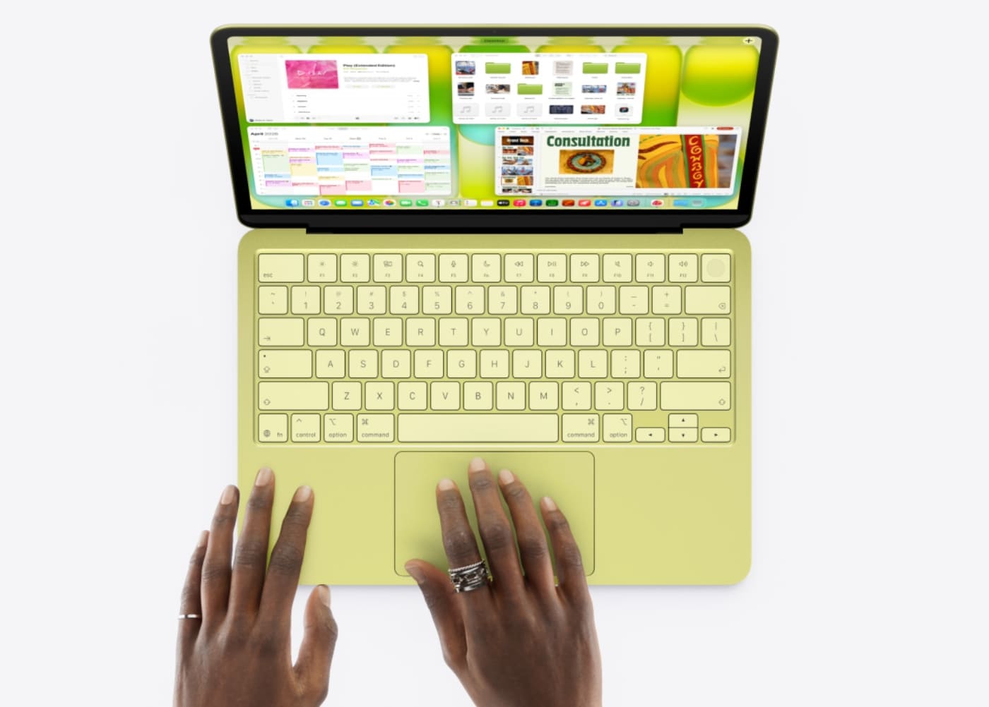 Thiết kế tinh tế và đồng bộ trên MacBook Neo