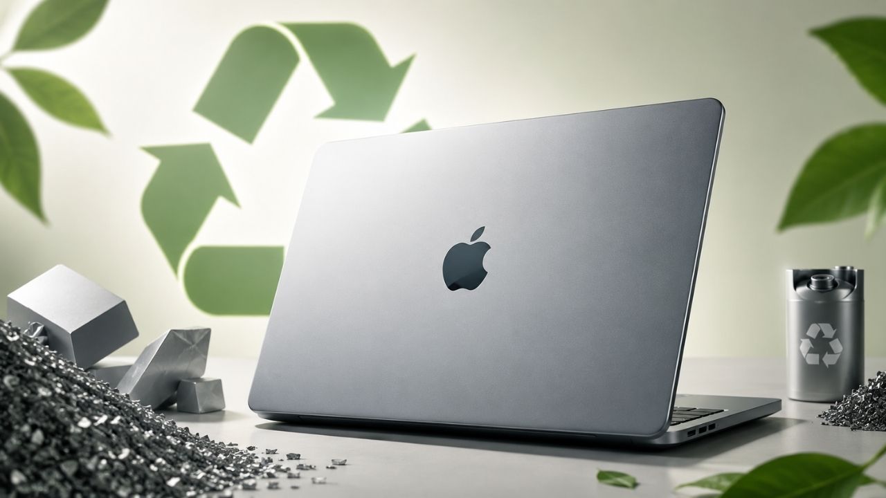 Vỏ MacBook Neo sử dụng 90% nh&ocirc;m t&aacute;i chế