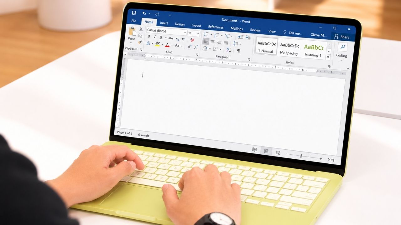 MacBook Neo c&oacute; thể sử dụng Word v&ocirc; c&ugrave;ng mượt m&agrave;