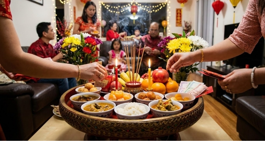 Mâm cúng giao thừa