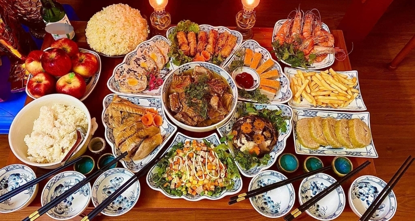 Mâm cúng mùng 1 Tết miền Bắc Mâm cúng mùng 1 Tết miền Bắc