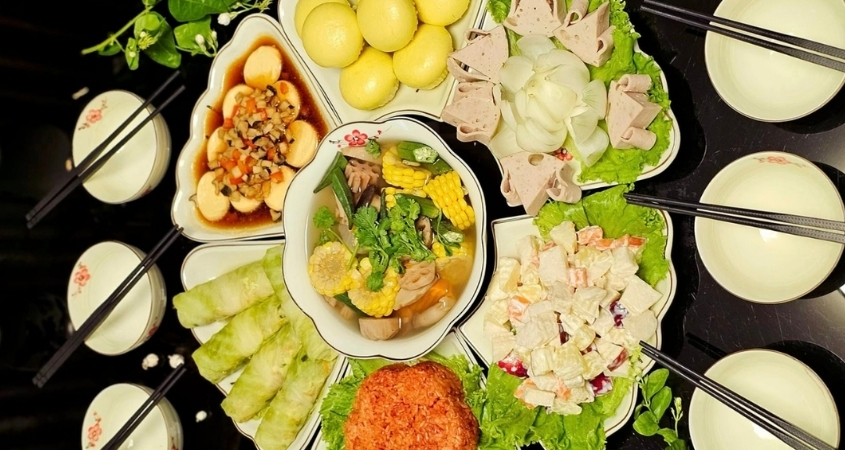 Mâm cỗ cúng tất niên đẹp