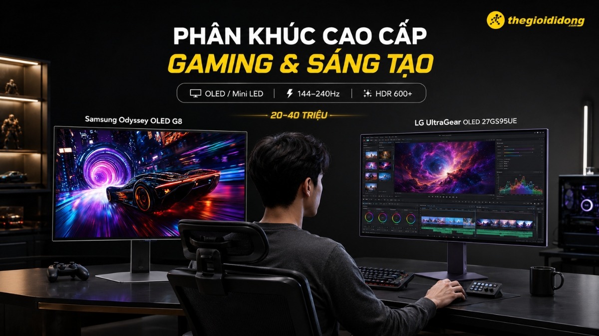 Màn hình 4K phân khúc cao cấp chuyên biệt dành cho giới sáng tạo và gamer Màn hình 4K phân khúc cao cấp chuyên biệt dành cho giới sáng tạo và gamer