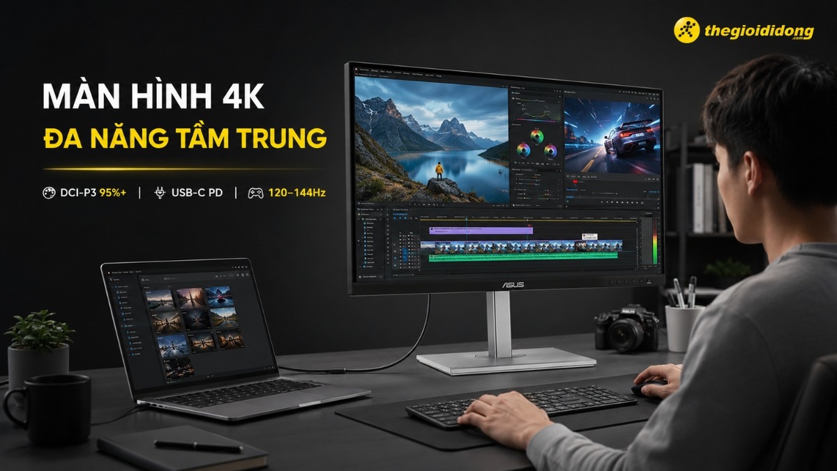 Phân khúc màn hình 4K tầm trung cho dân đồ hoạ và chơi game Phân khúc màn hình 4K tầm trung cho dân đồ hoạ và chơi game
