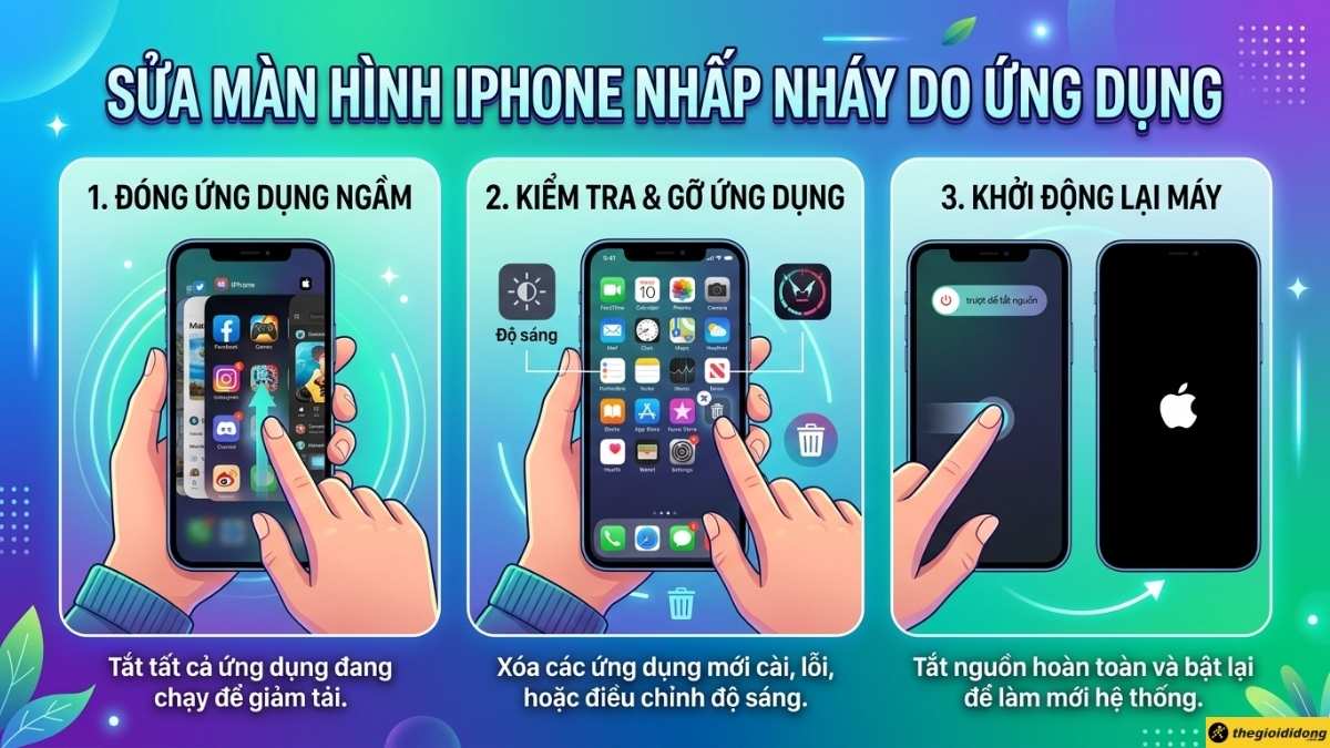 Tắt ứng dụng chạy ngầm, gỡ app xung đột