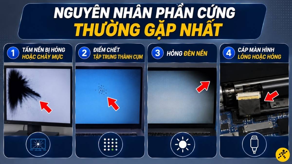 Nguyên nhân phần cứng thường gặp nhất Nguyên nhân phần cứng thường gặp nhất