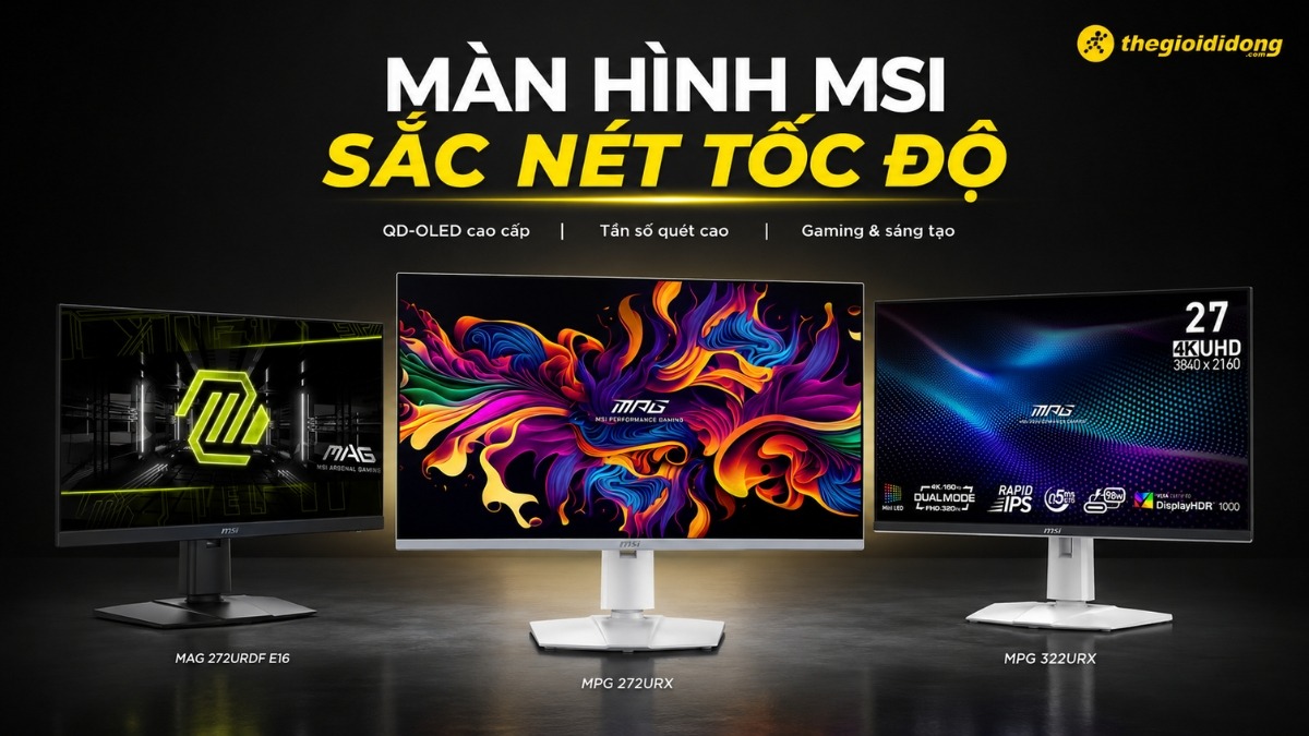 Các dòng màn hình MSI 4K tốc độ cao dành cho chơi game Các dòng màn hình MSI 4K tốc độ cao dành cho chơi game