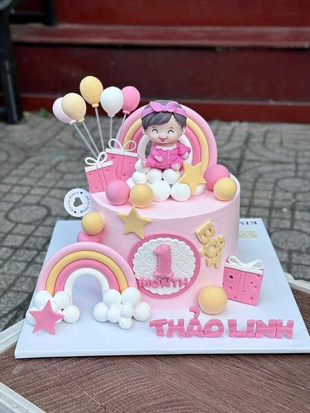 Mẫu bánh sinh nhật cho bé gái đẹp 15