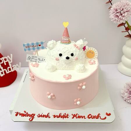 Mẫu bánh sinh nhật bé gái đơn giản 18