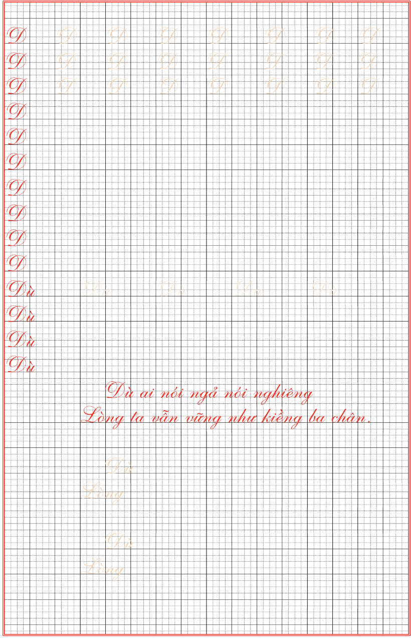 Mẫu chữ hoa sáng tạo số 1 Mẫu chữ hoa sáng tạo số 1