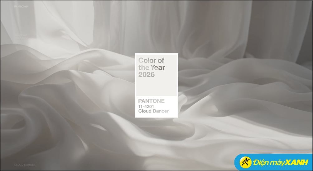 Pantone đã chính thức công bố Cloud Dancer là màu của năm 2026