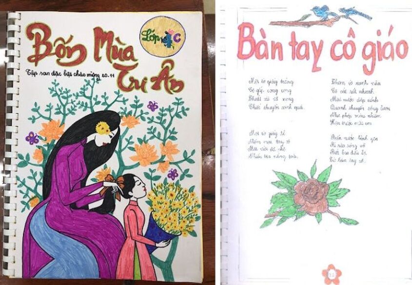 Mẫu tập san 20/11 số 4