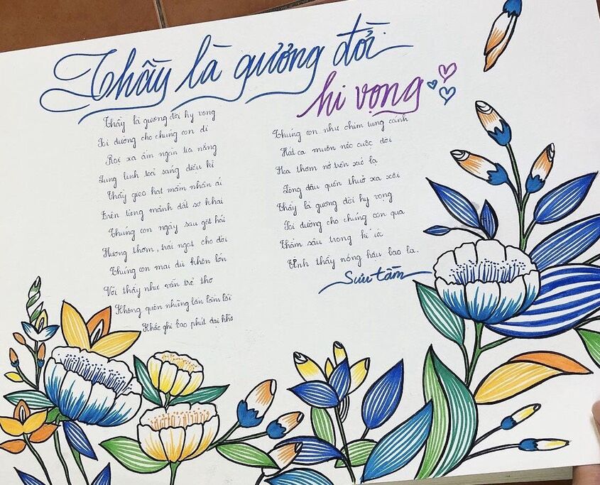 Mẫu tập san 20/11 số 3