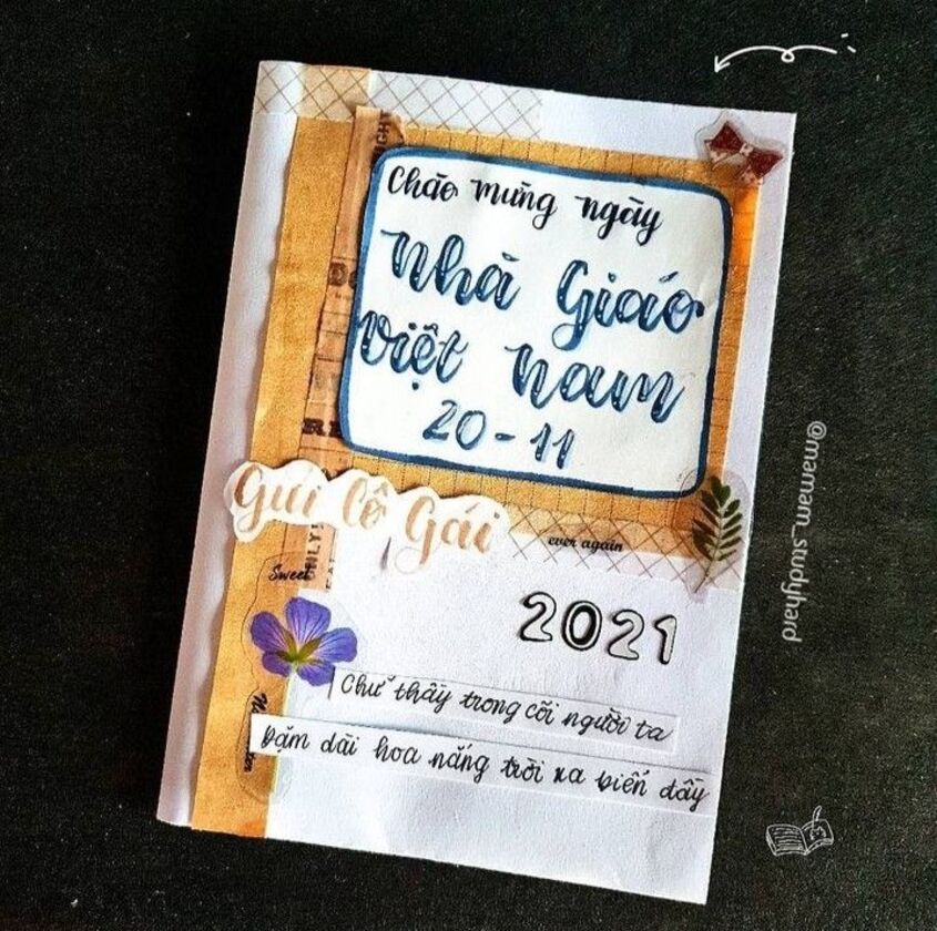 Mẫu tập san 20/11 số 8