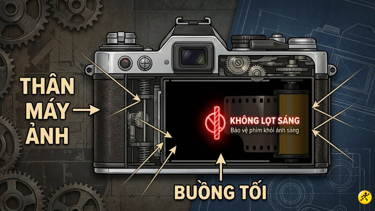 Th&acirc;n m&aacute;y v&agrave; buồng tối