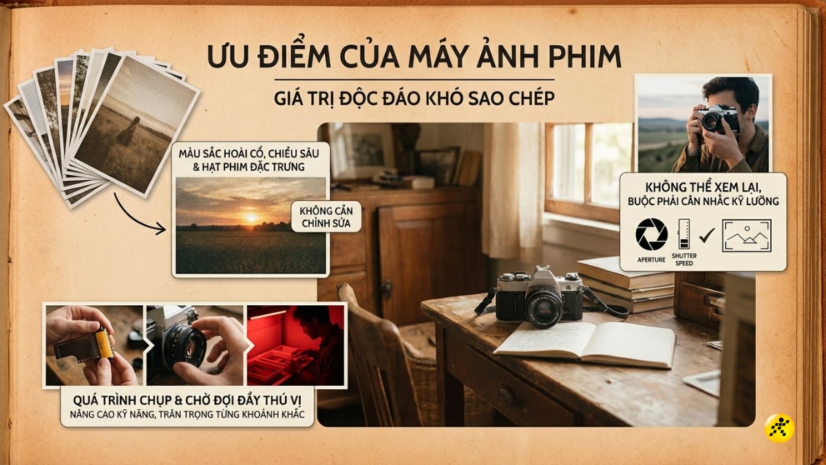 Ưu điểm của m&aacute;y ảnh cơ