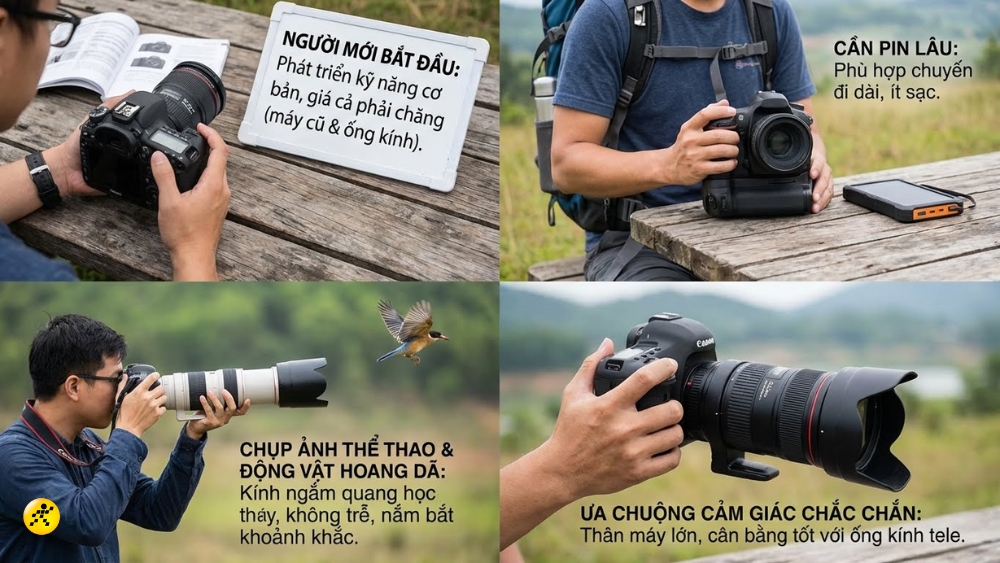 Những người n&ecirc;n mua m&aacute;y ảnh DSLR