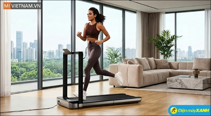 Dù sở hữu kích thước gọn nhẹ, máy chạy bộ KingSmith vẫn đáp ứng tốt nhu cầu vận động hàng ngày