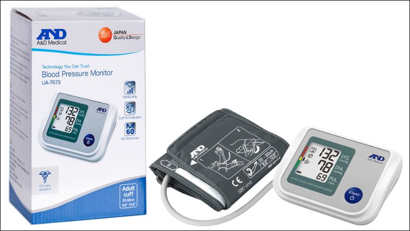 C&ocirc;ng dụng của M&aacute;y đo huyết &aacute;p bắp tay AND UA-767S trong theo d&otilde;i sức khỏe