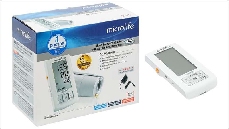 Th&ocirc;ng số kỹ thuật của M&aacute;y đo huyết &aacute;p Microlife A6 Basic