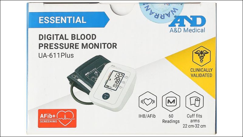 C&ocirc;ng dụng của M&aacute;y đo huyết &aacute;p bắp tay AND UA-611 Plus trong theo d&otilde;i sức khỏe