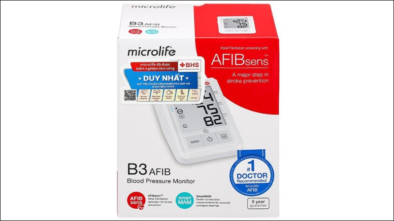 Công dụng của máy đo huyết áp Microlife B3 AFIB Công dụng của máy đo huyết áp Microlife B3 AFIB