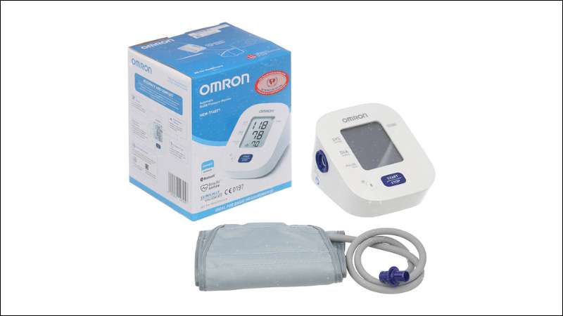 Bộ sản phẩm m&aacute;y đo huyết &aacute;p Omron HEM-7140T1