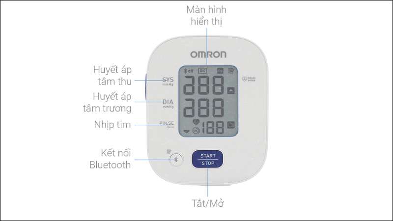 Th&ocirc;ng số kỹ thuật của m&aacute;y đo huyết &aacute;p Omron HEM-7140T1