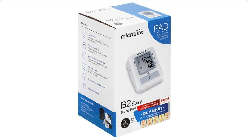 Công dụng của máy đo huyết áp Microlife B2 Easy Công dụng của máy đo huyết áp Microlife B2 Easy