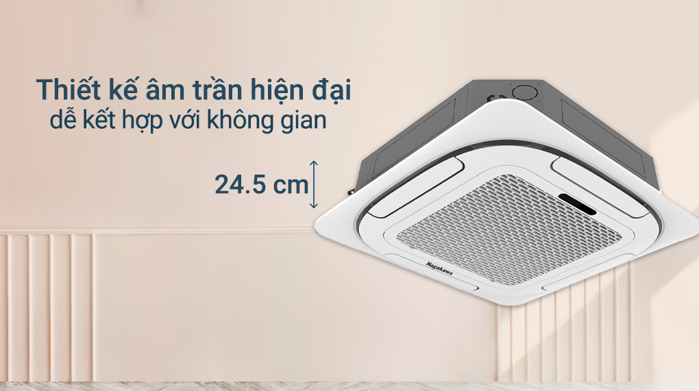 Máy lạnh âm trần Nagakawa 4 HP NT-C36R1T20 (3 Pha) công suất lớn, chuyên dụng cho sảnh chờ và hội trường