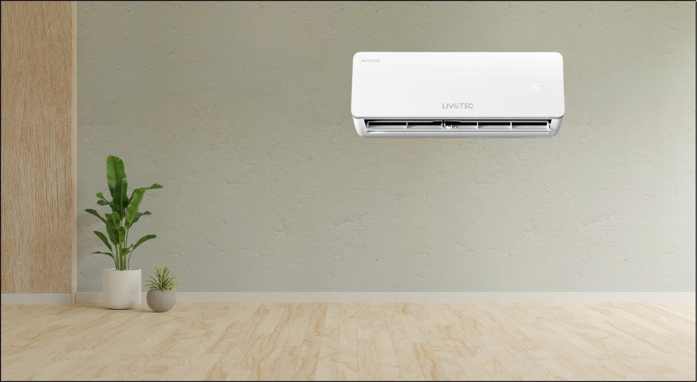 Máy lạnh Livotec Inverter 1 HP DHV09J với công nghệ Inverter giúp máy vận hành ổn định, tiết kiệm điện năng