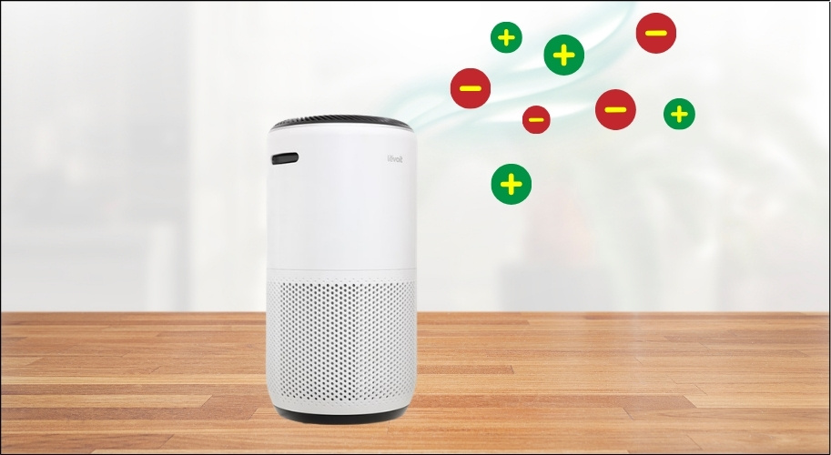 Các ion lan tỏa đến mọi ngóc ngách, kể cả những nơi luồng gió khó tiếp cận như gầm bàn, sau tủ