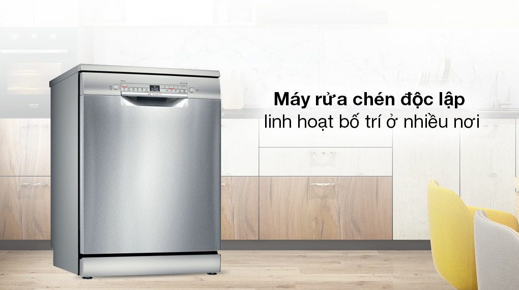 Máy rửa bát Bosch SMS2HTI79E công nghệ sấy Extra Dry và kết nối thông minh Home Connect