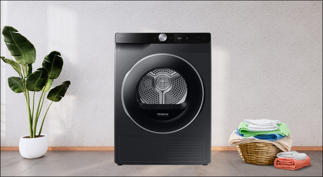 Máy sấy bơm nhiệt Samsung 9 kg DV90T6240LB/SV với công nghệ Wrinkle Prevent giữ quần áo không bị nhăn, giảm công đoạn ủi sau sấy