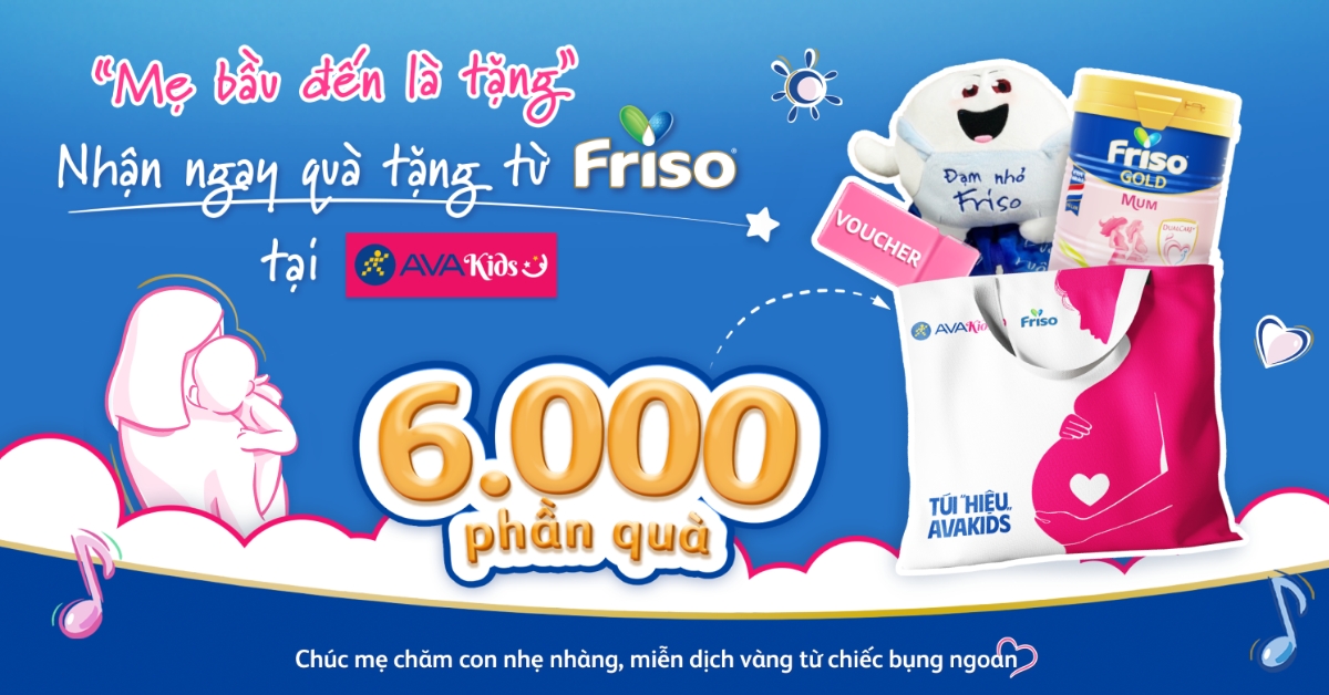 MẸ BẦU ĐẾN LÀ TẶNG - NHẬN NGAY QUÀ TẶNG TỪ FRISO