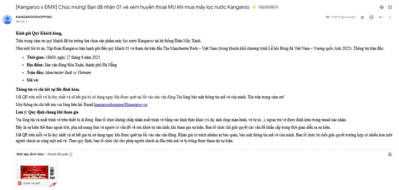 CHƯƠNG TRÌNH KHUYẾN MẠI MUA MÁY LỌC NƯỚC KANGAROO – GẶP HUYỀN THOẠI MU CHƯƠNG TRÌNH KHUYẾN MẠI MUA MÁY LỌC NƯỚC KANGAROO – GẶP HUYỀN THOẠI MU