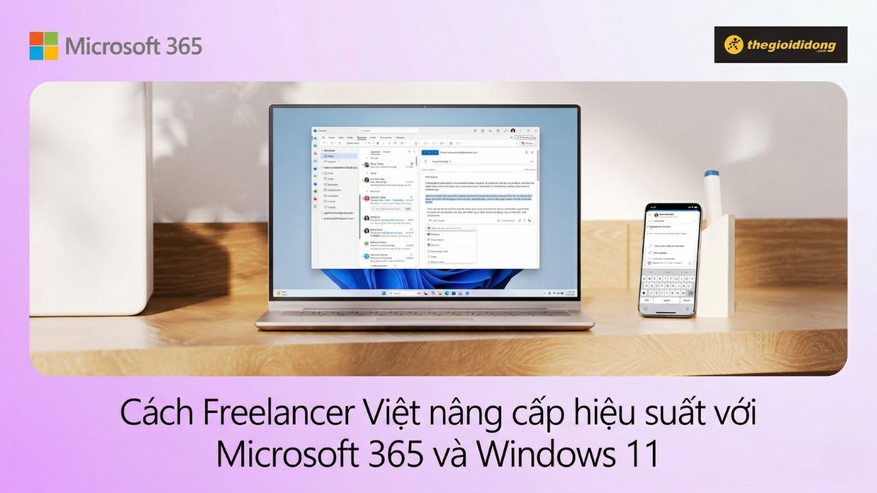 Cách mà Freelancer Việt nâng cấp hiệu suất sáng tạo với Microsoft 365 và Windows 11