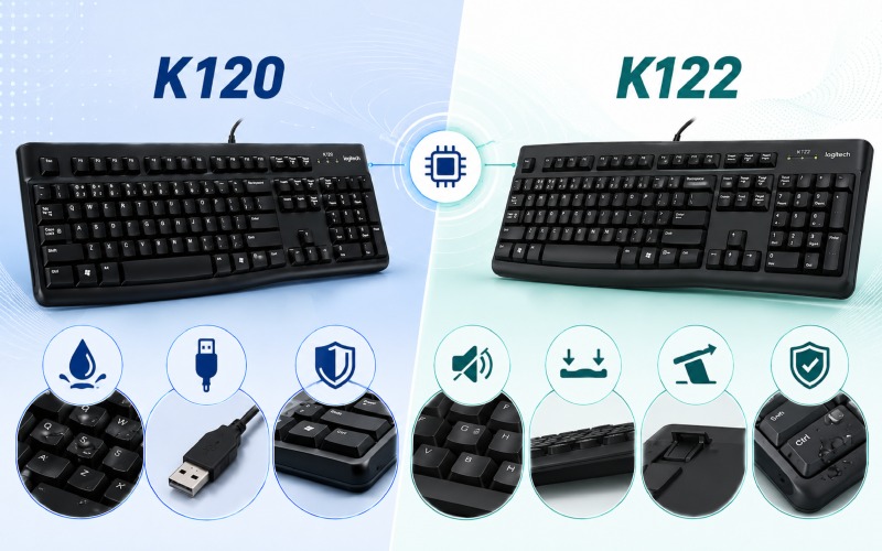 ông nghệ và tính năng nổi bật của bàn phím Logitech K120 và K122 ông nghệ và tính năng nổi bật của bàn phím Logitech K120 và K122
