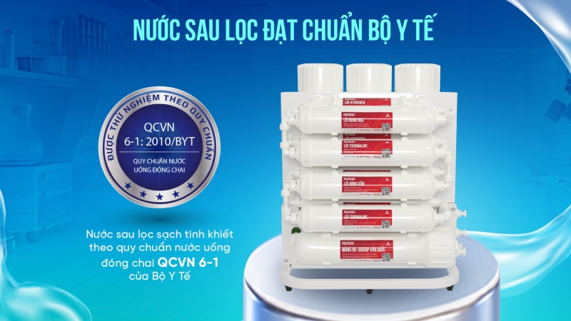 Nước đầu ra đạt chuẩn an toàn của Bộ Y tế
