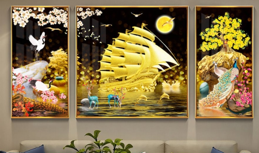 Tặng tranh phong thủy cho đối tác