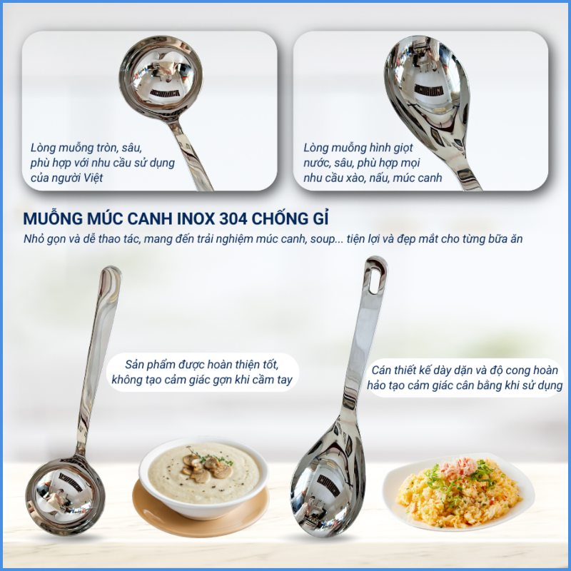 Muỗng canh là loại muỗng dùng để múc canh, súp hoặc các món nước khác